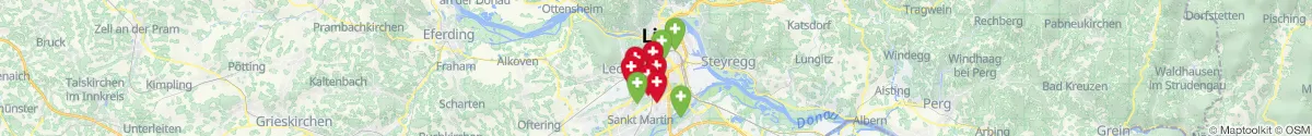 Map view for Pharmacies emergency services nearby Leonding (Linz  (Land), Oberösterreich)